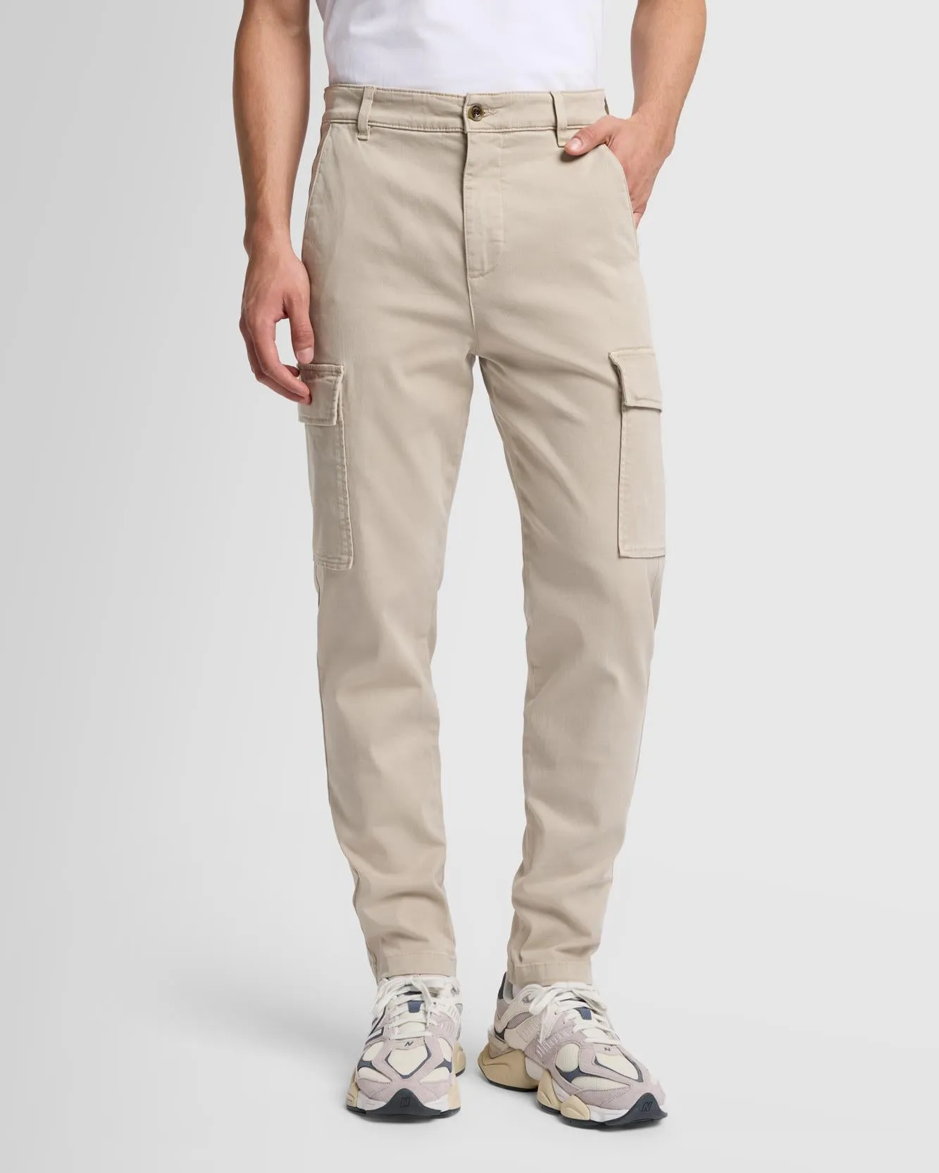 Warm Twill Cargo Jogger in Alabaster sold by 7 For All Mankind product image thumbnail 2