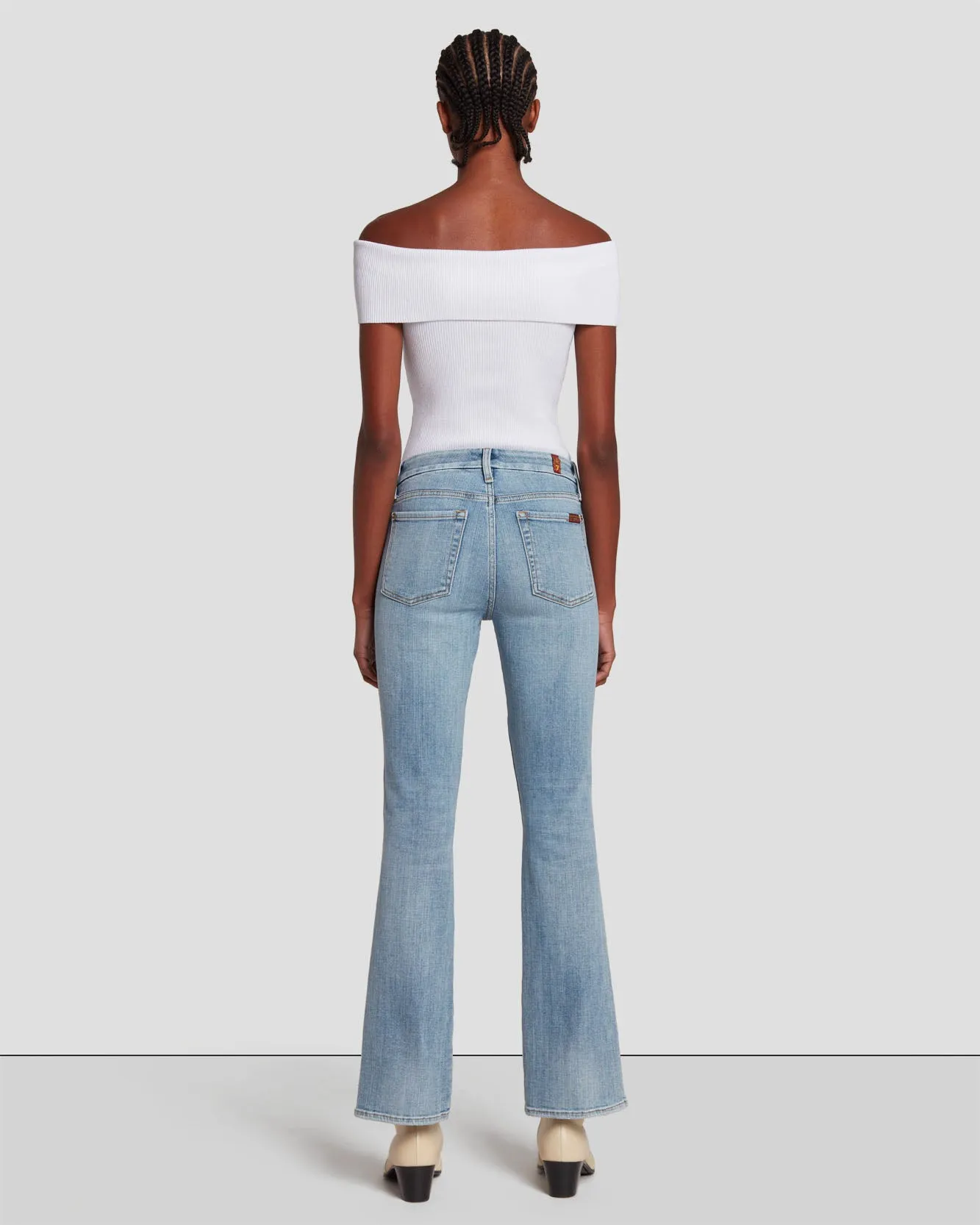 Broken Twill Kimmie Straight in De Ville sold by 7 For All Mankind product image thumbnail 4