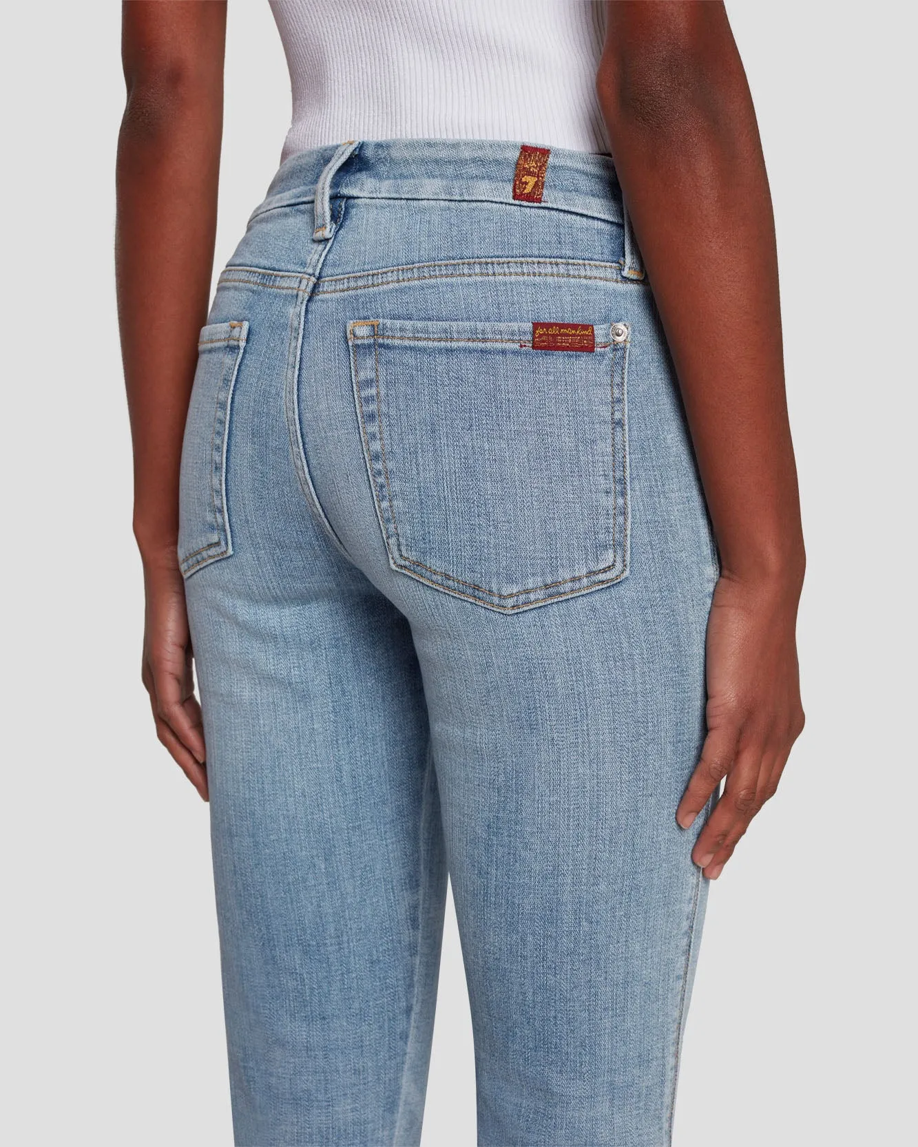 Broken Twill Kimmie Straight in De Ville sold by 7 For All Mankind product image thumbnail 5