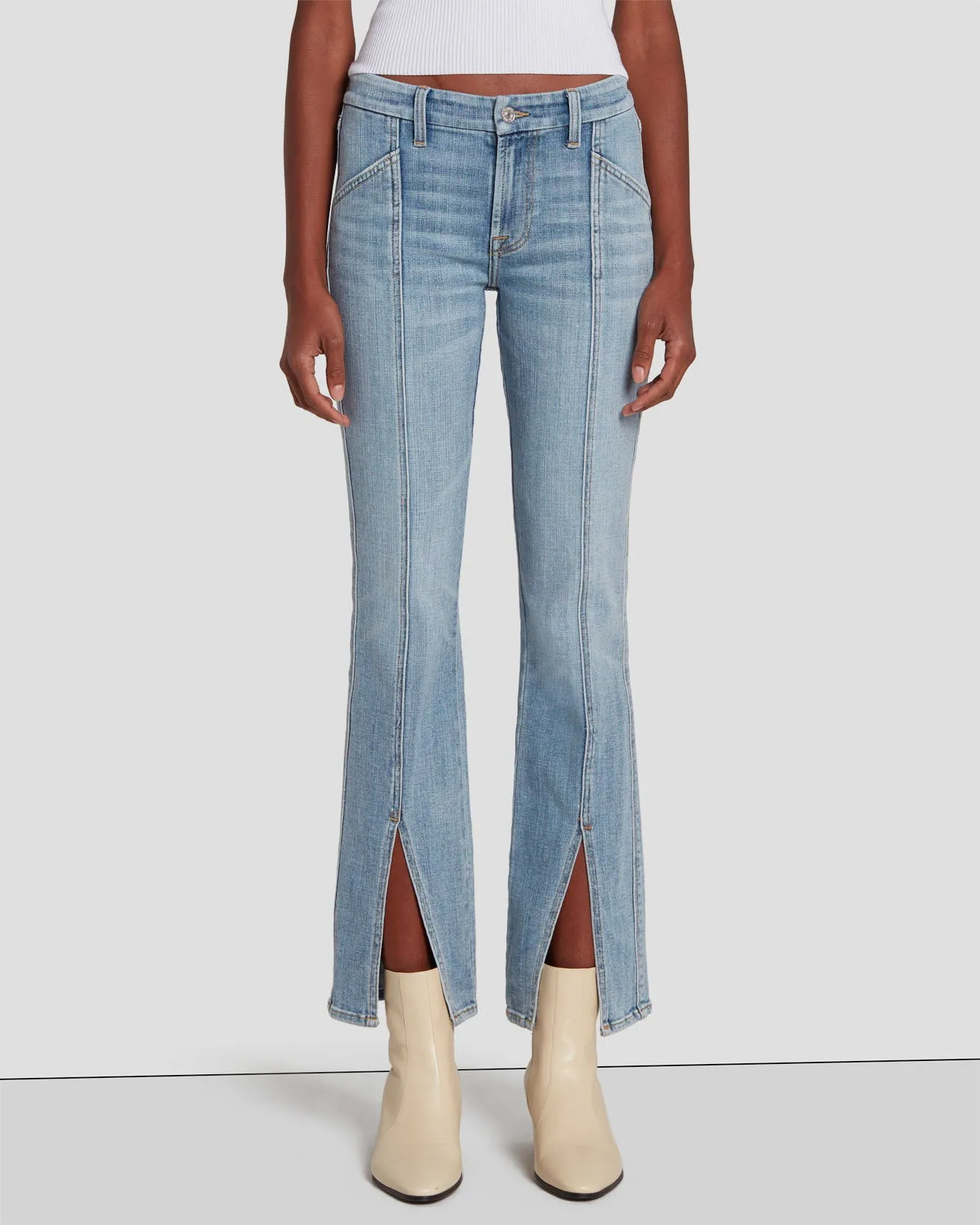 Broken Twill Kimmie Straight in De Ville sold by 7 For All Mankind product image thumbnail 2