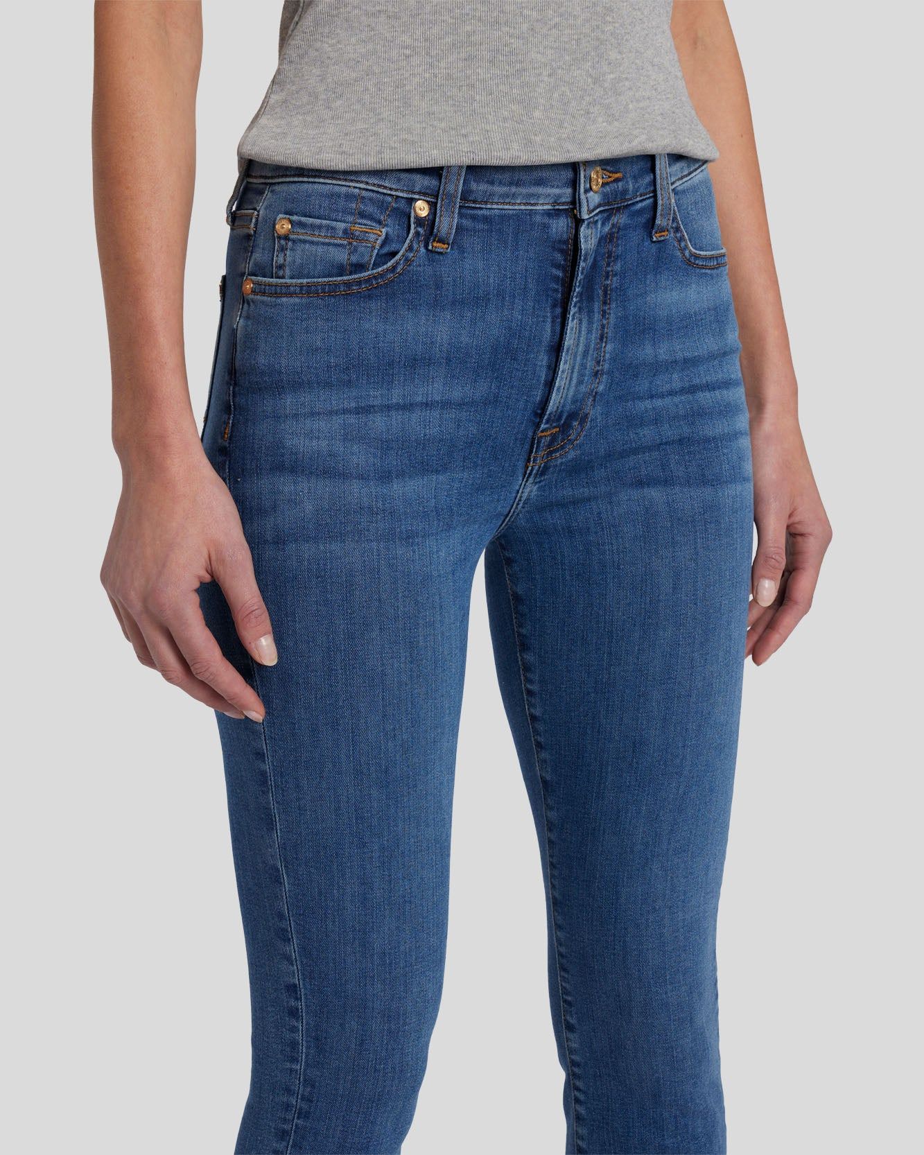 High Waist Ankle Skinny in Meisa sold by 7 For All Mankind product image thumbnail 3