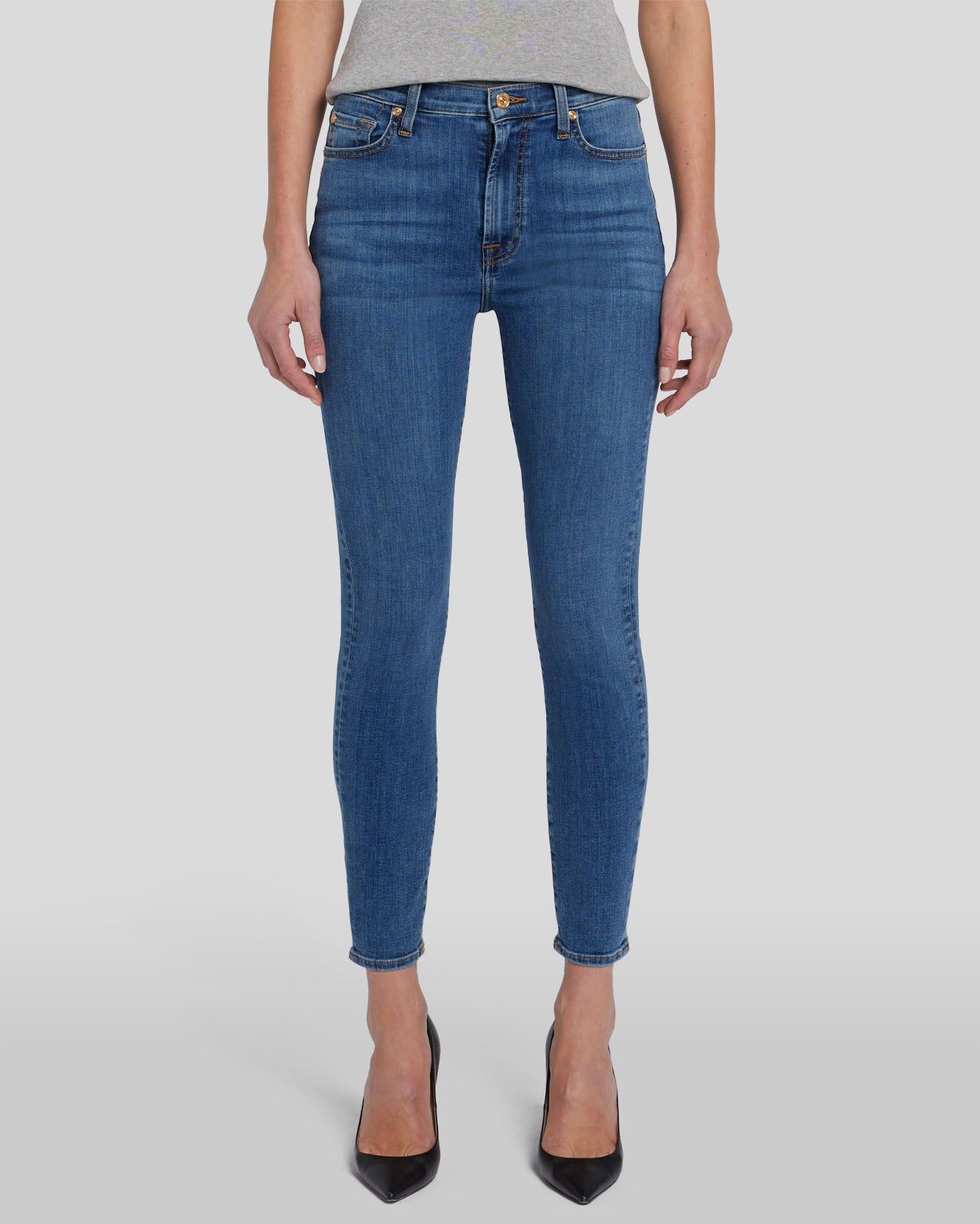 High Waist Ankle Skinny in Meisa sold by 7 For All Mankind product image thumbnail 2