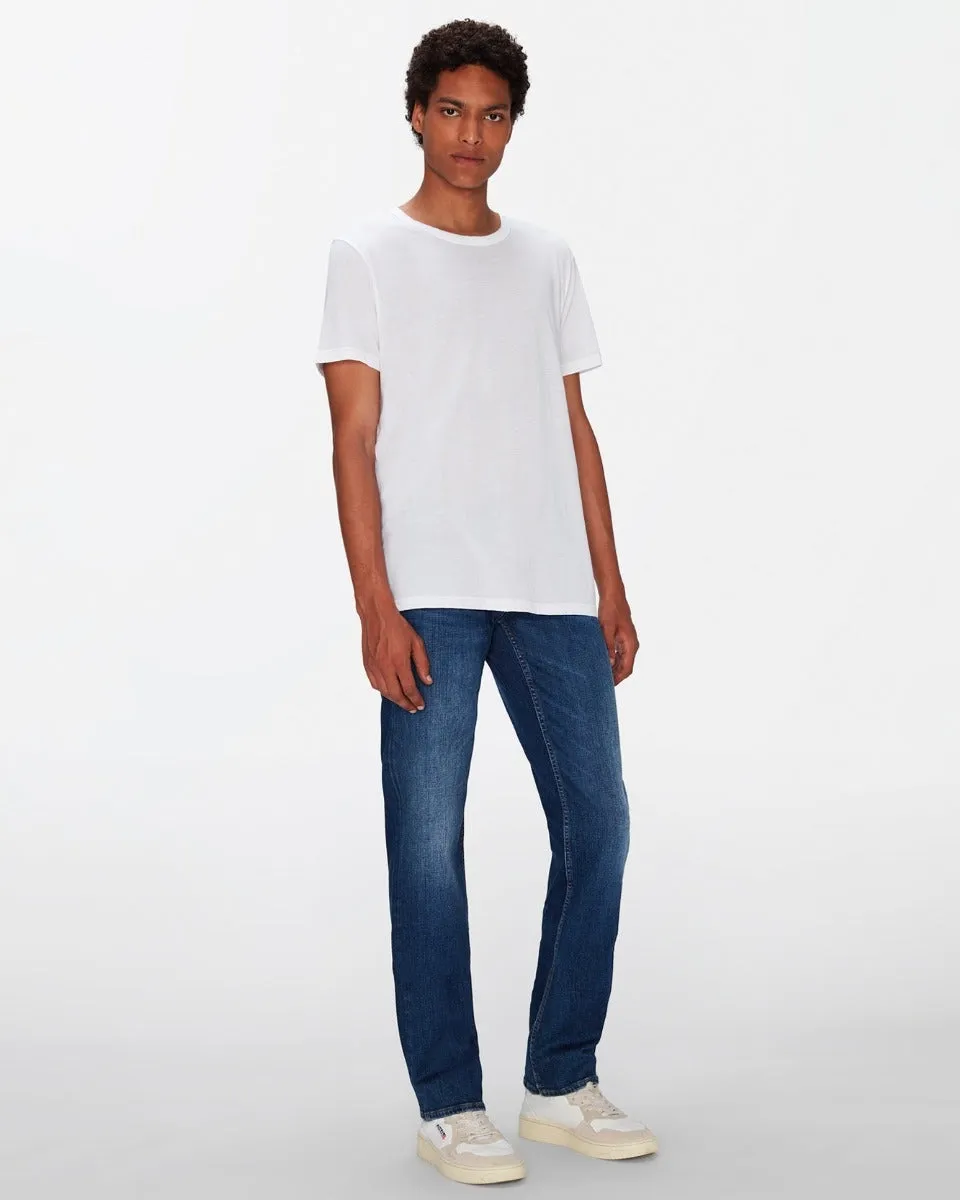 Featherweight Cotton Tee in White sold by 7 For All Mankind product image thumbnail 3