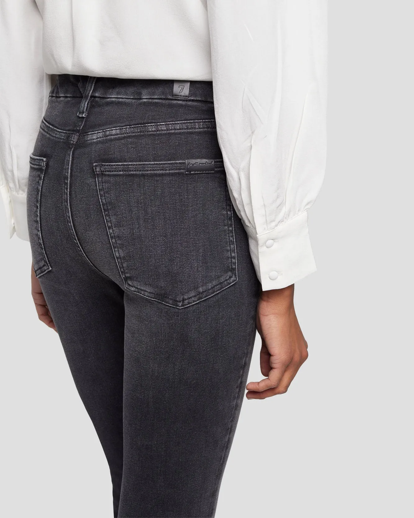 Tailorless No Filter UHR Skinny Boot in Cosmos sold by 7 For All Mankind product image thumbnail 5