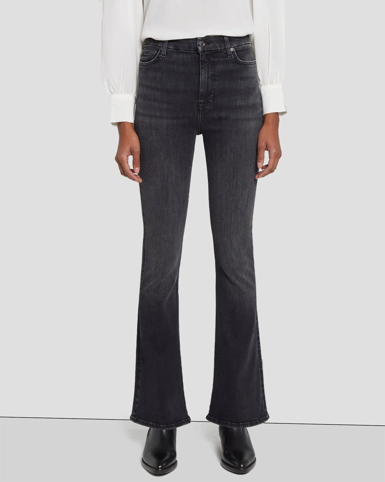 Tailorless No Filter UHR Skinny Boot in Cosmos sold by 7 For All Mankind product image thumbnail 2