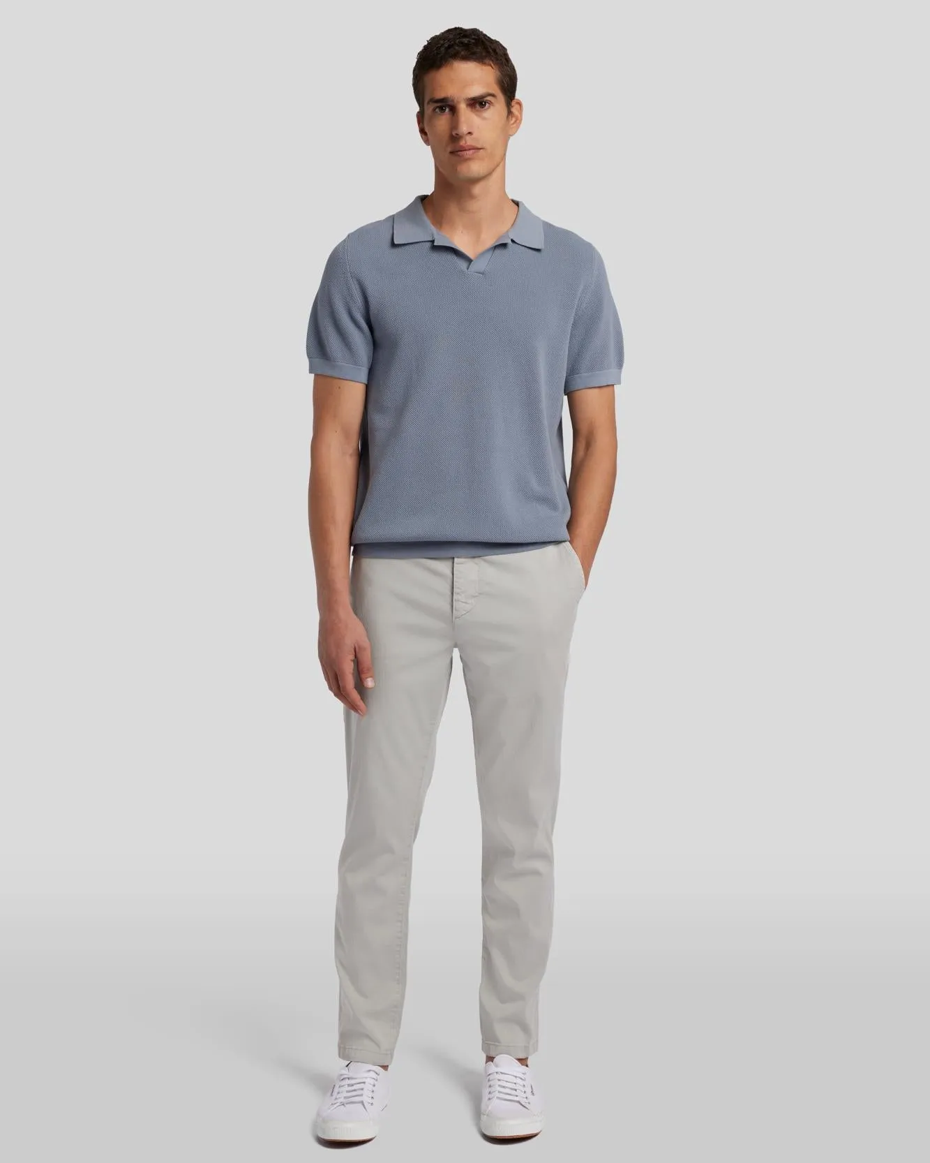 Weightless Adrien Chino in Gentle Grey sold by 7 For All Mankind