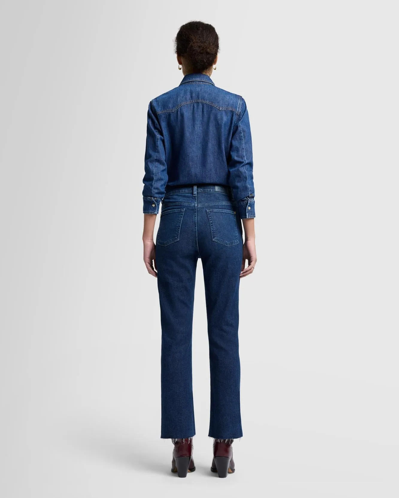 Luxe Vintage High Waist Slim Kick in Paradise Cove sold by 7 For All Mankind product image thumbnail 3