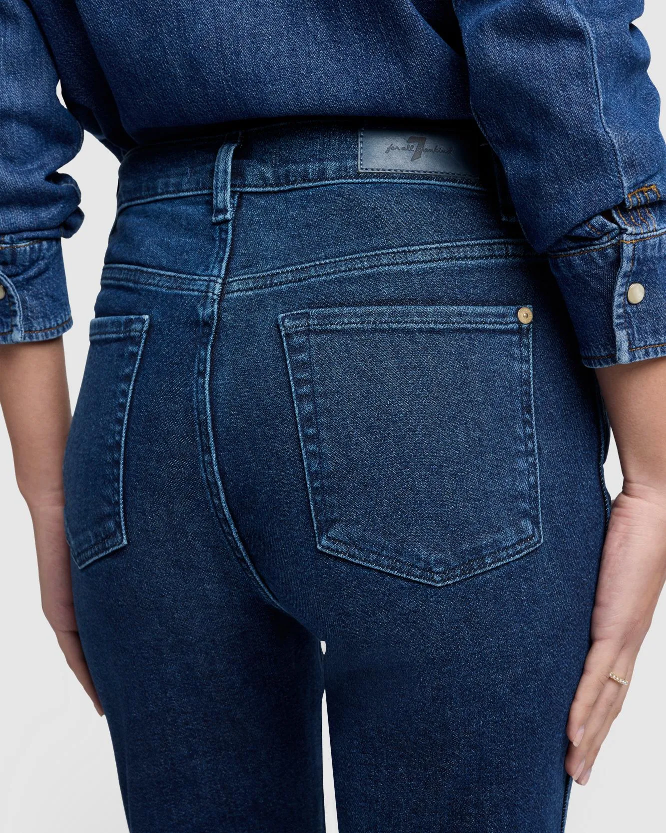 Luxe Vintage High Waist Slim Kick in Paradise Cove sold by 7 For All Mankind product image thumbnail 5