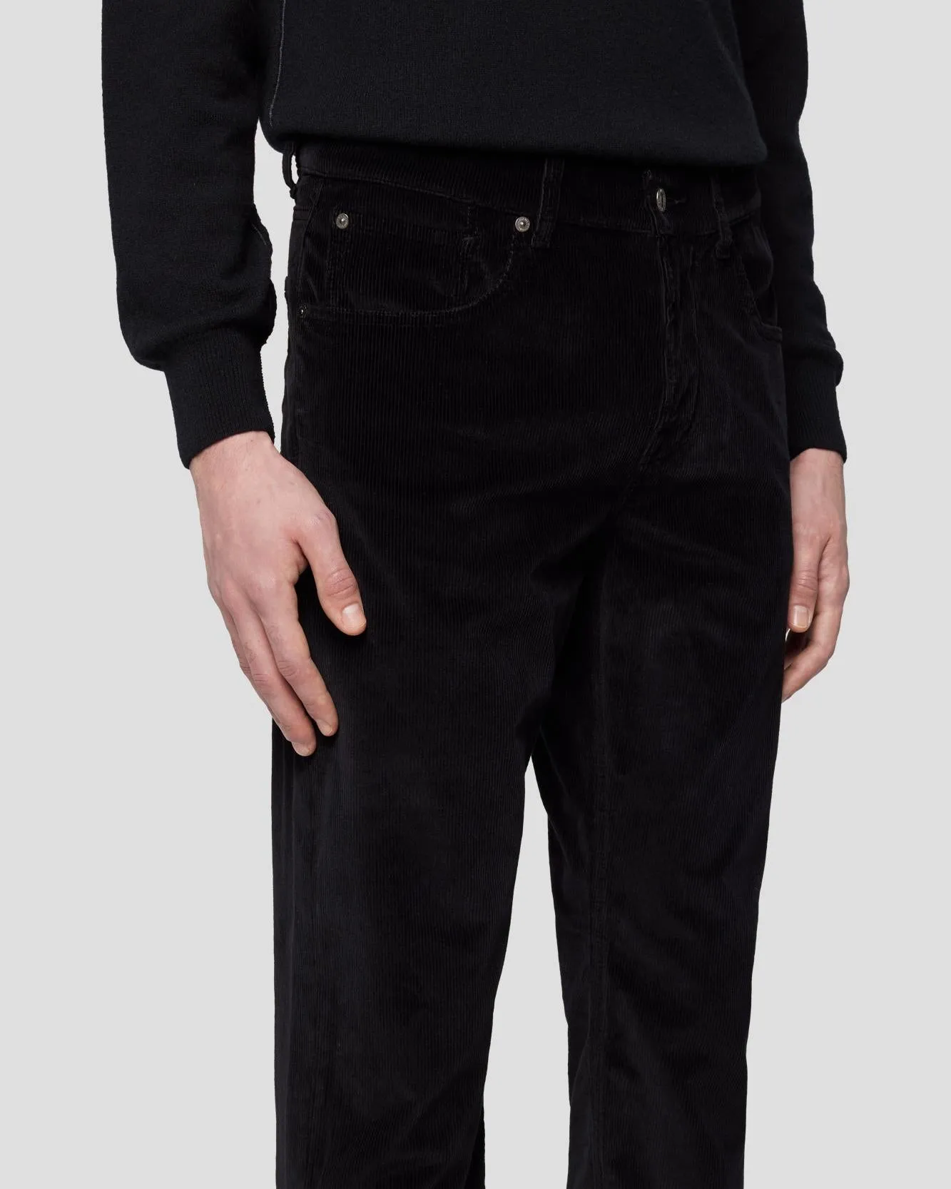 Corduroy Slimmy Tapered in Black sold by 7 For All Mankind product image thumbnail 4