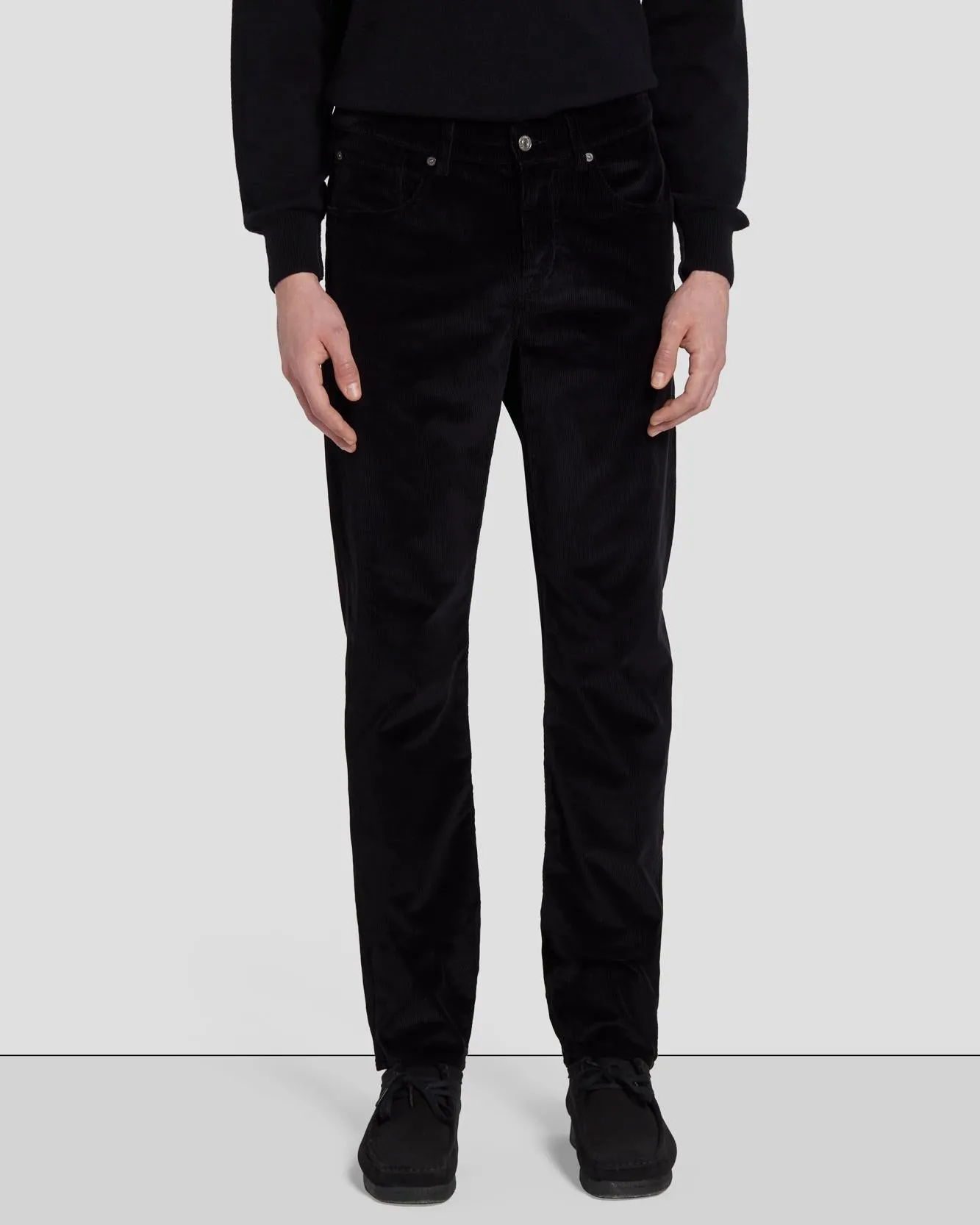 Corduroy Slimmy Tapered in Black sold by 7 For All Mankind product image thumbnail 2
