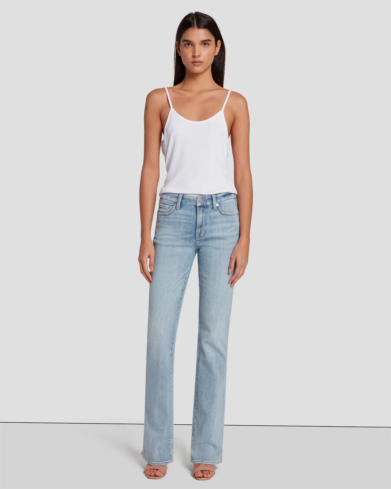 Broken Twill Kimmie Bootcut in Coco Prive sold by 7 For All Mankind