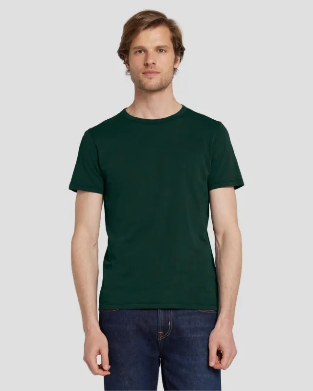 Featherweight Tee in Hunter Green sold by 7 For All Mankind