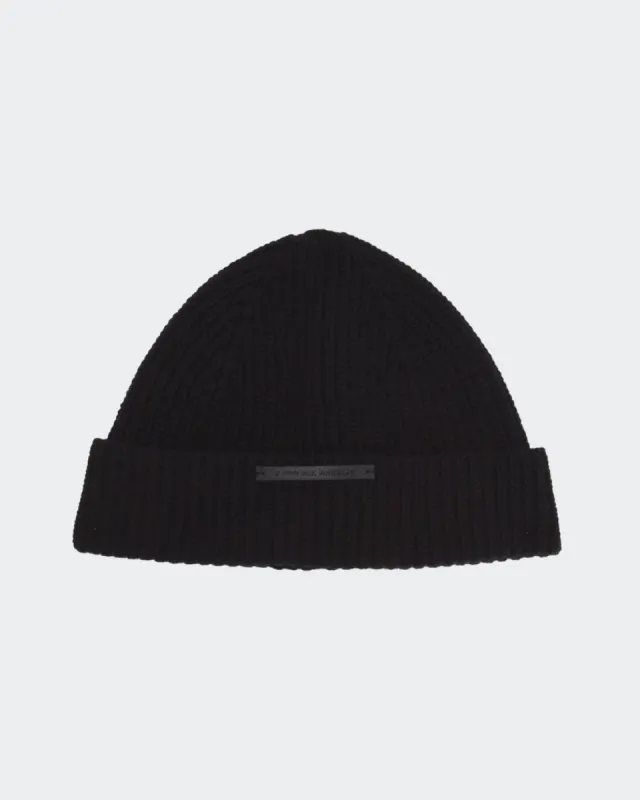 Cashmere Blend Beanie in Black sold by 7 For All Mankind