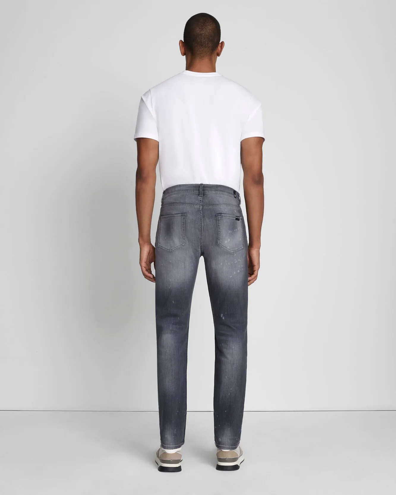 EarthKind Stretch Tek Slimmy Tapered in Downtown Grey sold by 7 For All Mankind product image thumbnail 4