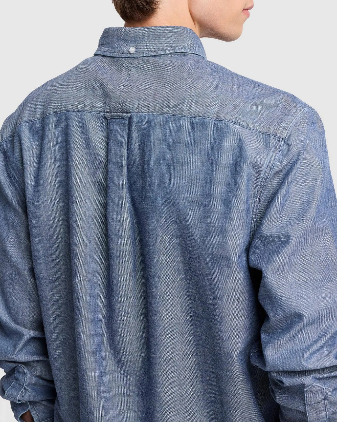 Oxford Button Down Shirt in Chambray sold by 7 For All Mankind product image thumbnail 3