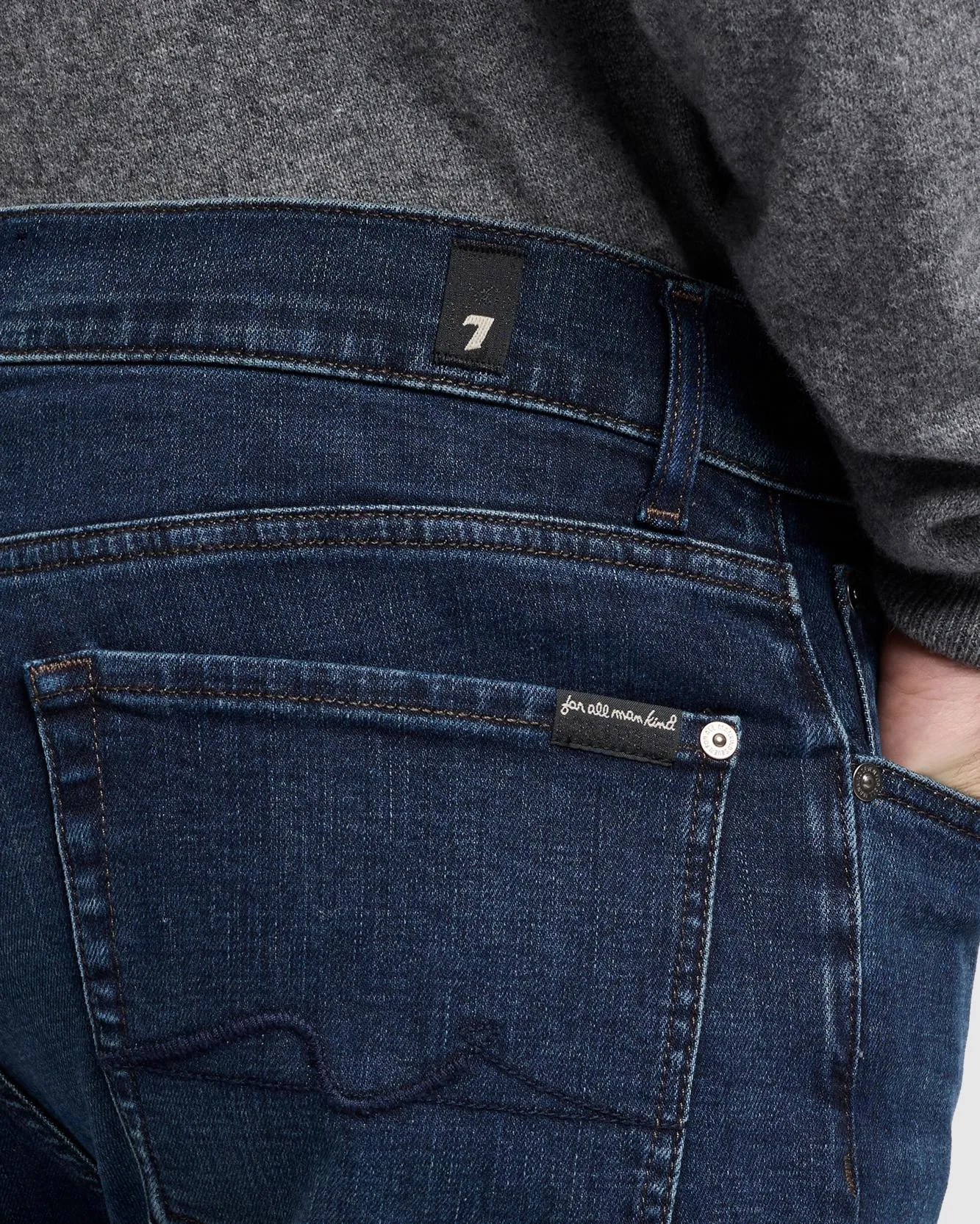 Stretch Tek Slimmy in Comma sold by 7 For All Mankind product image thumbnail 5