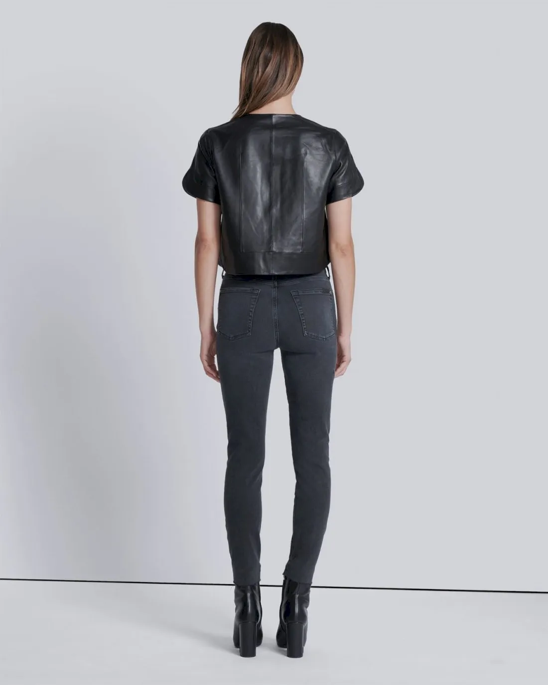 High Waist Ankle Skinny in Night Rider sold by 7 For All Mankind product image thumbnail 3