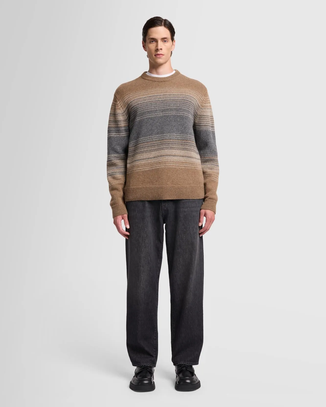 Jacquard Crewneck in Ombre Nutshell sold by 7 For All Mankind product image thumbnail 2