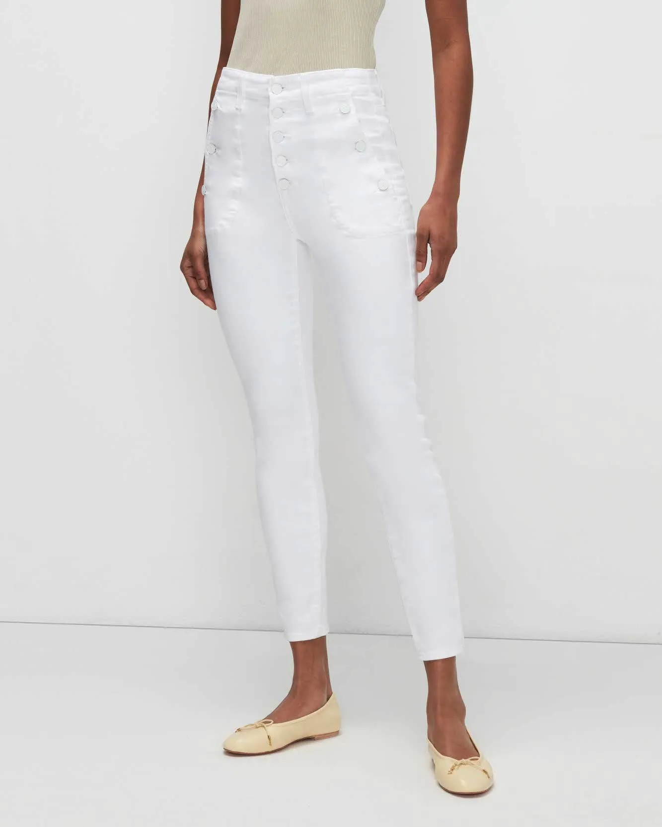 Slim Illusion Portia In White sold by 7 For All Mankind product image thumbnail 3