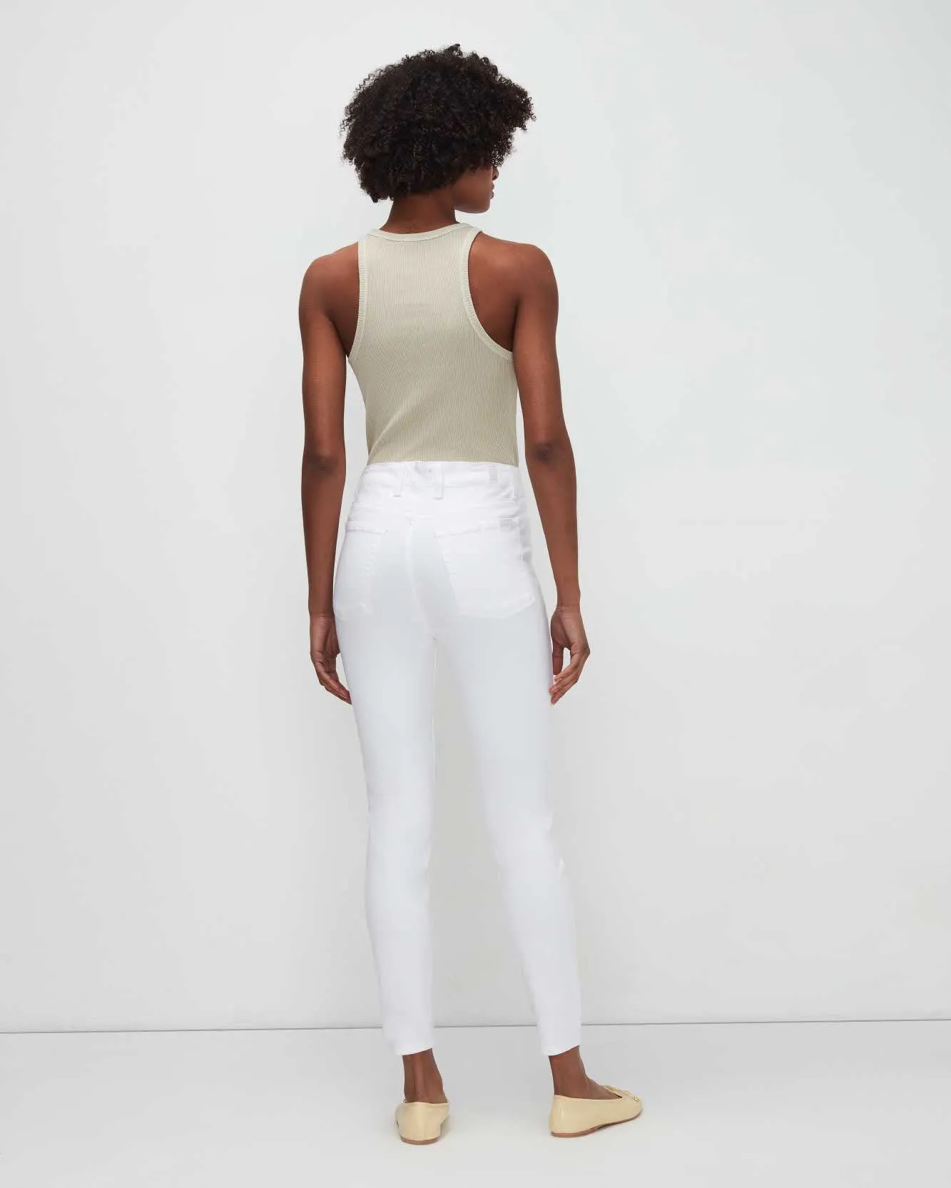 Slim Illusion Portia In White sold by 7 For All Mankind product image thumbnail 4