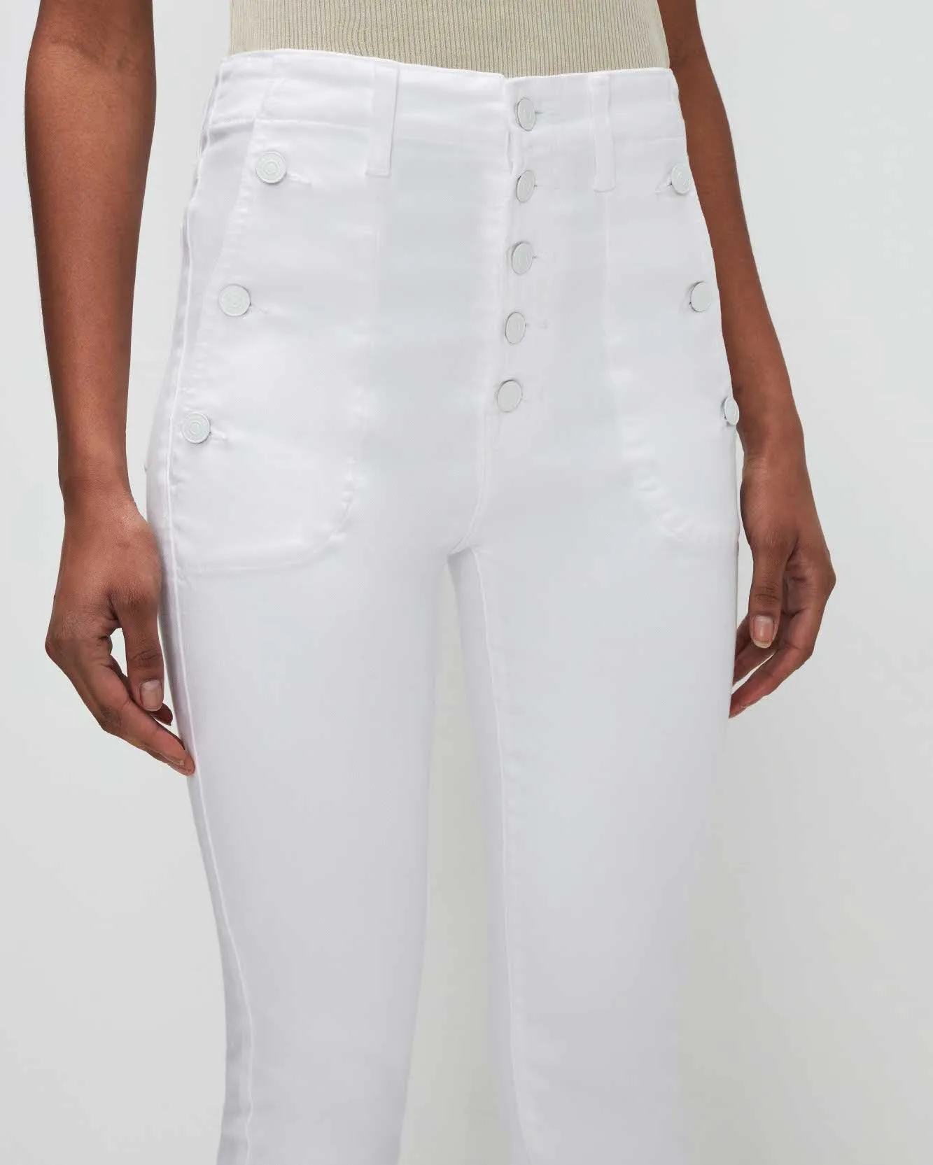 Slim Illusion Portia In White sold by 7 For All Mankind product image thumbnail 2
