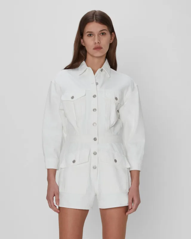 Surplus Romper In White sold by 7 For All Mankind