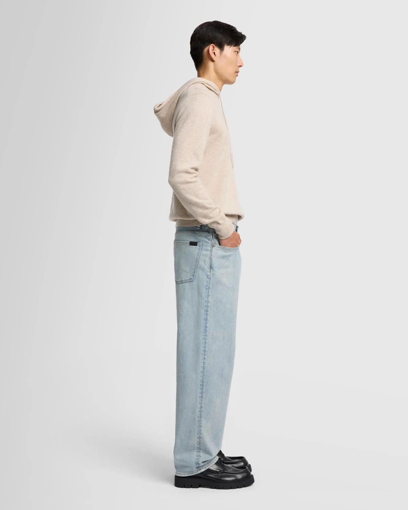 Cashmere Hoodie in Seashell sold by 7 For All Mankind product image thumbnail 5