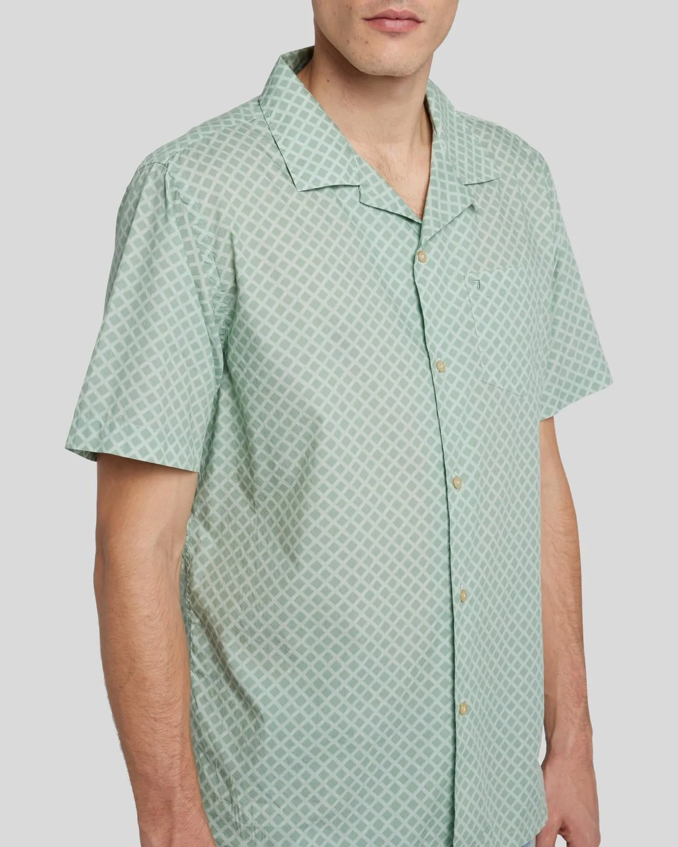 Camp Shirt in Celadon Print sold by 7 For All Mankind product image thumbnail 5