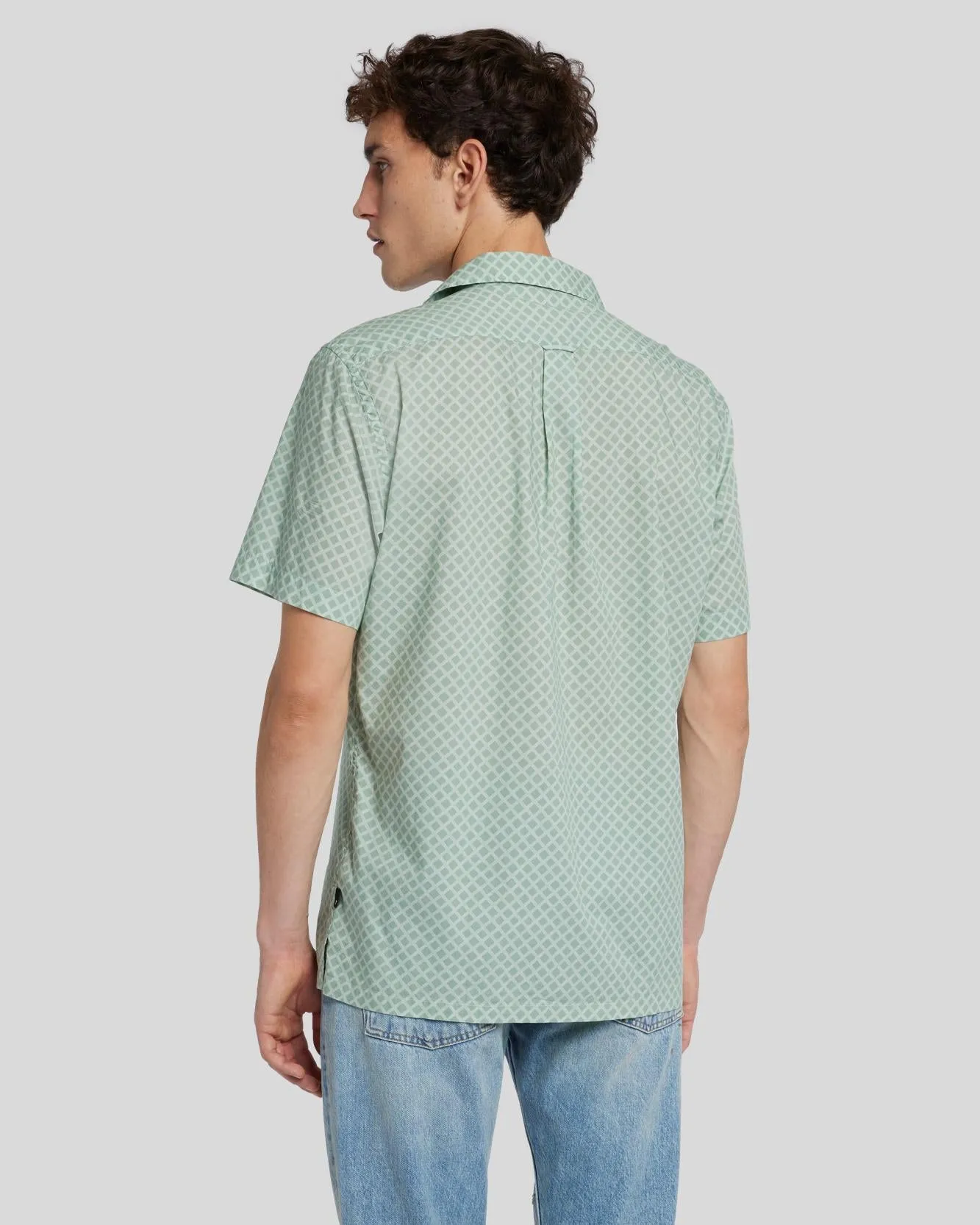Camp Shirt in Celadon Print sold by 7 For All Mankind product image thumbnail 4