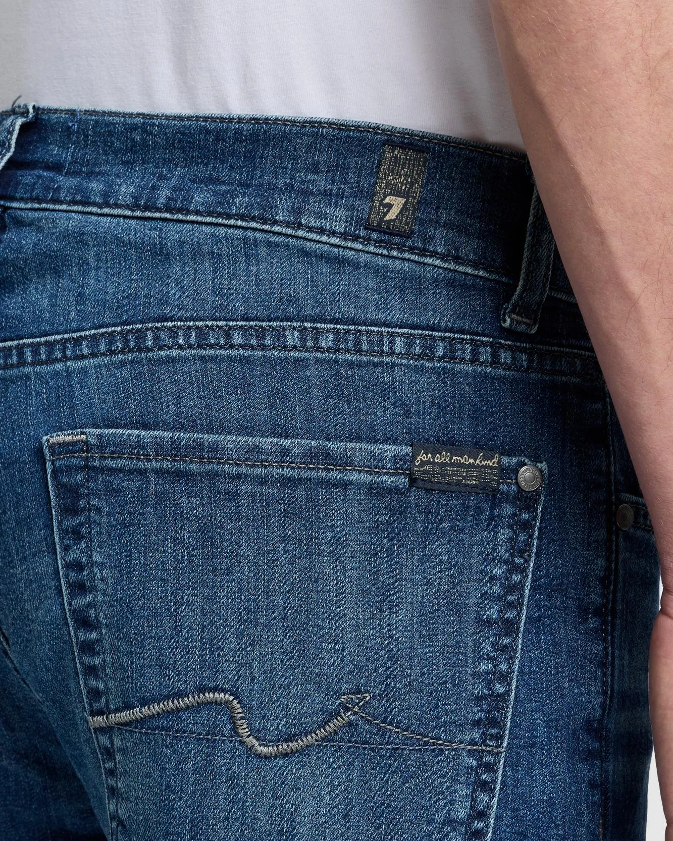 Airweft Denim Slimmy in Flash sold by 7 For All Mankind product image thumbnail 5