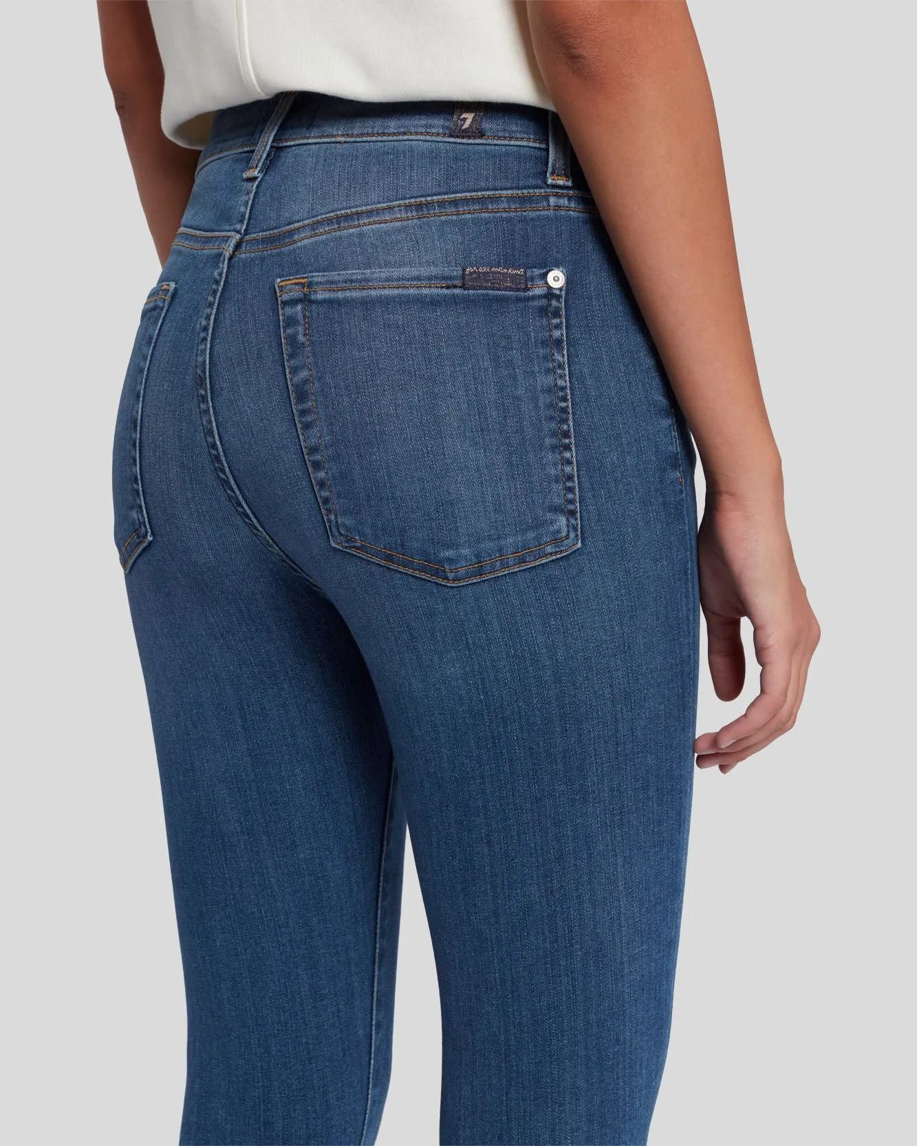 Slim Illusion High Waist Ankle Skinny in Love Story sold by 7 For All Mankind product image thumbnail 5