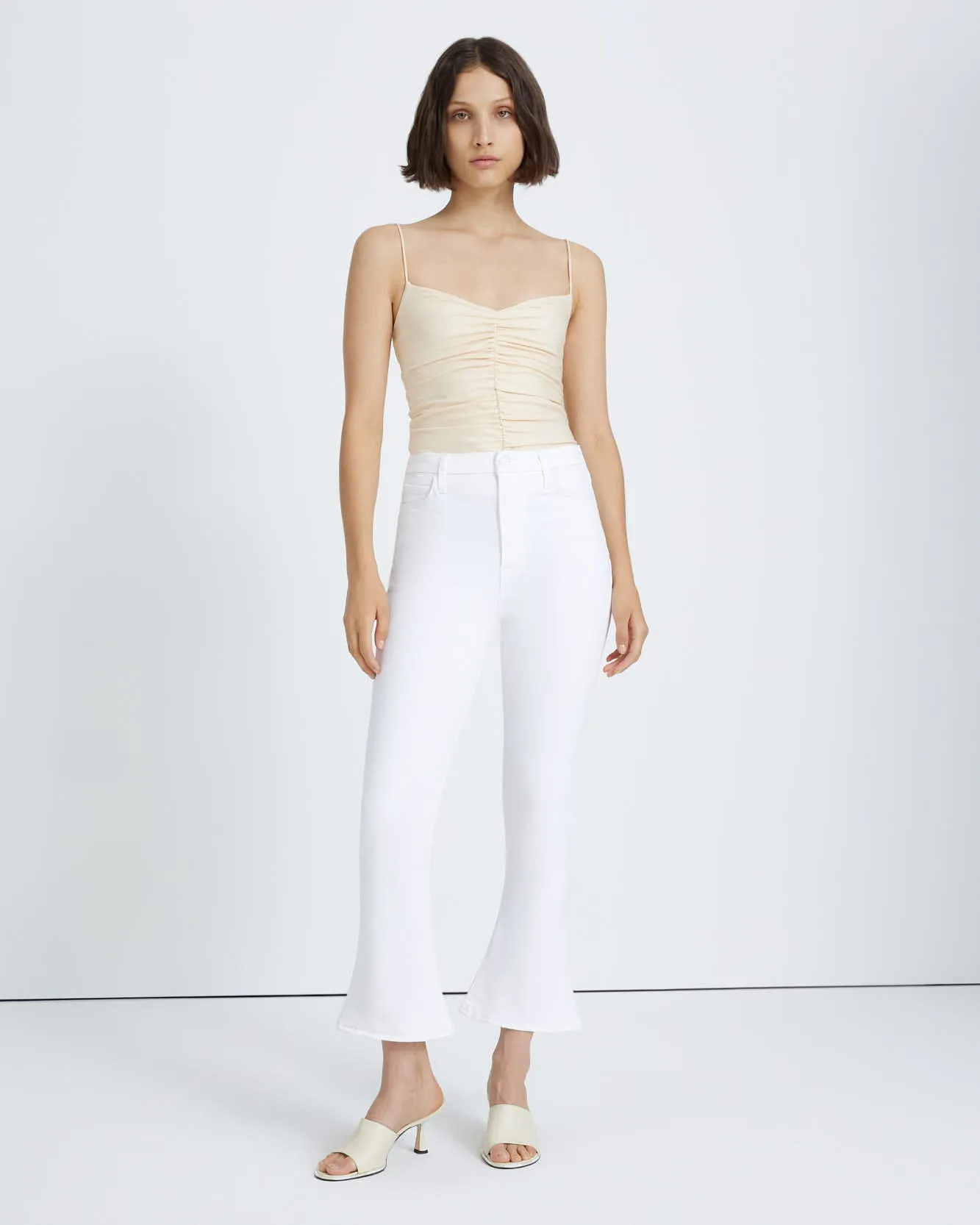 No Filter Ultra High Rise Skinny Kick in Clean White sold by 7 For All Mankind