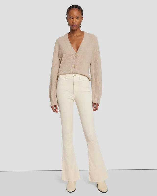 Tailorless Corduroy UHR Skinny Boot in Tapioca sold by 7 For All Mankind