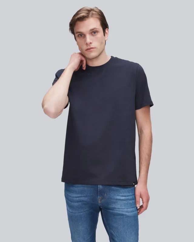 Luxe Performance Tee in Blue sold by 7 For All Mankind