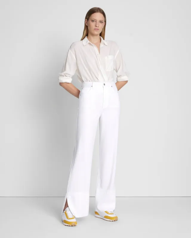 Denim Lustre Trouser in Brilliant White sold by 7 For All Mankind