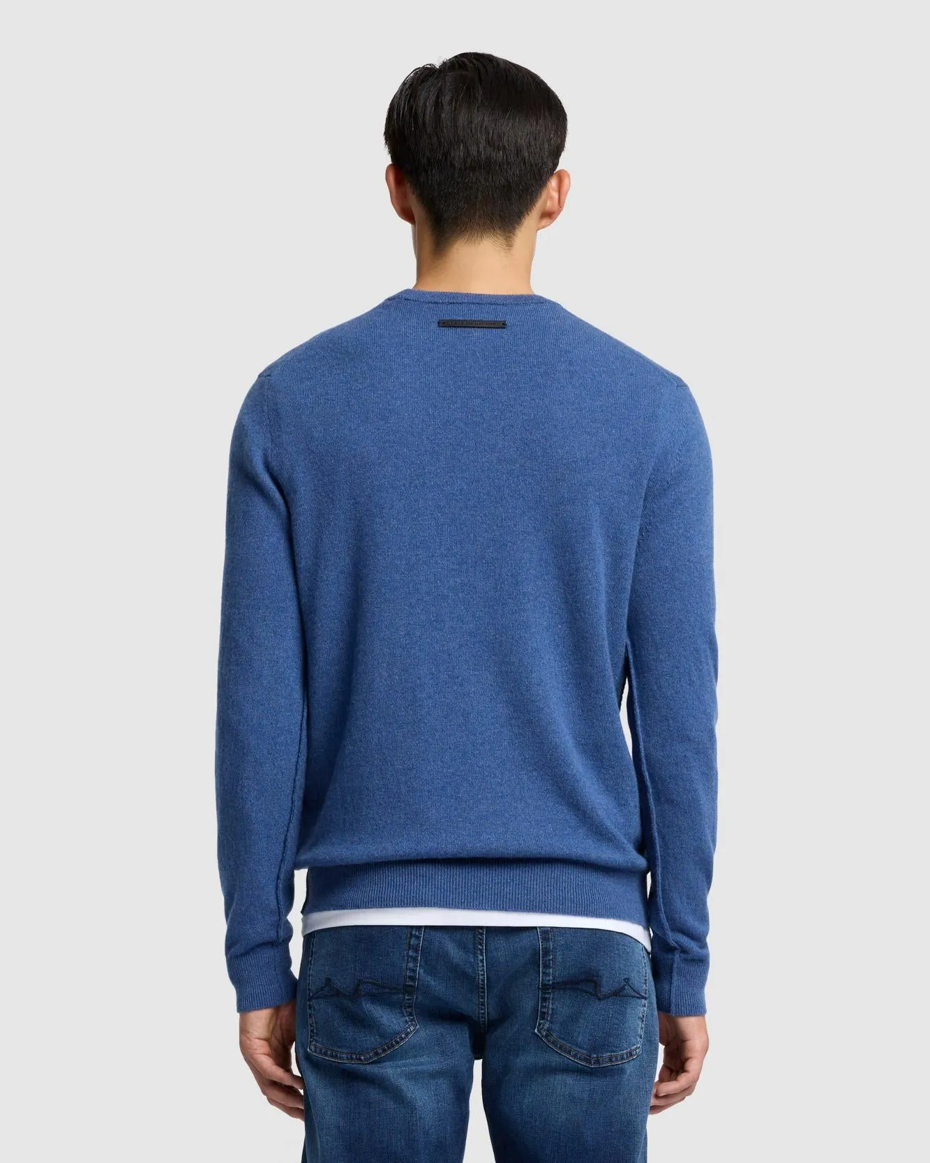 Cashmere Crew in Denim sold by 7 For All Mankind product image thumbnail 4