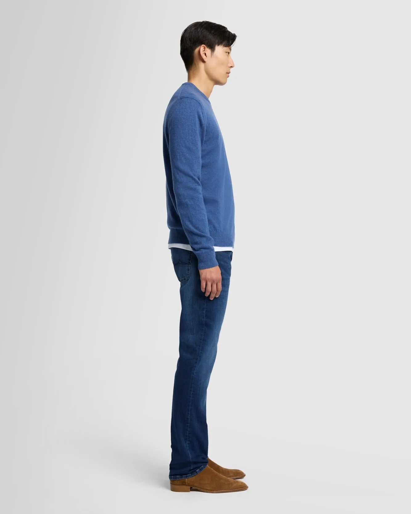 Cashmere Crew in Denim sold by 7 For All Mankind product image thumbnail 5
