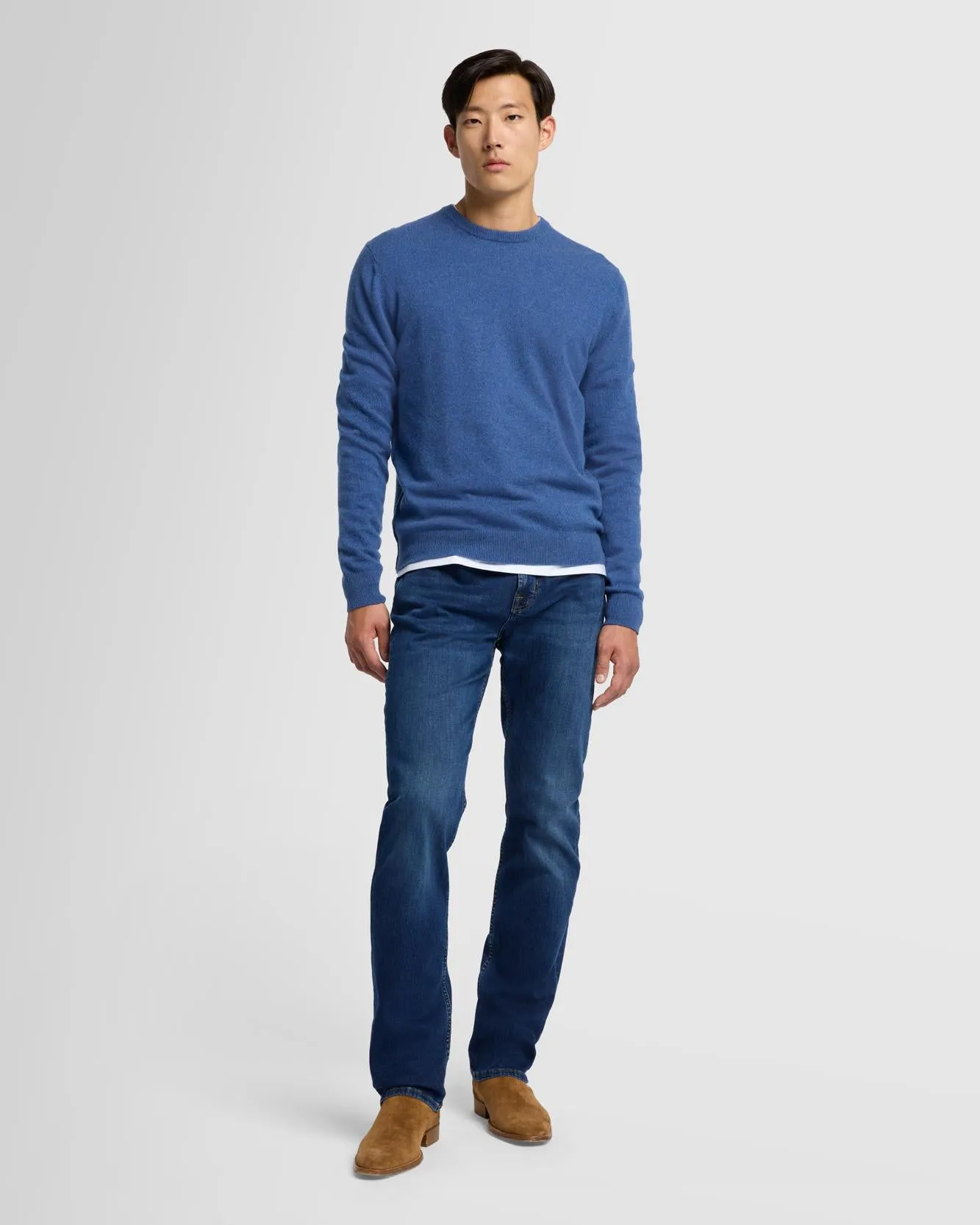 Cashmere Crew in Denim sold by 7 For All Mankind product image thumbnail 2