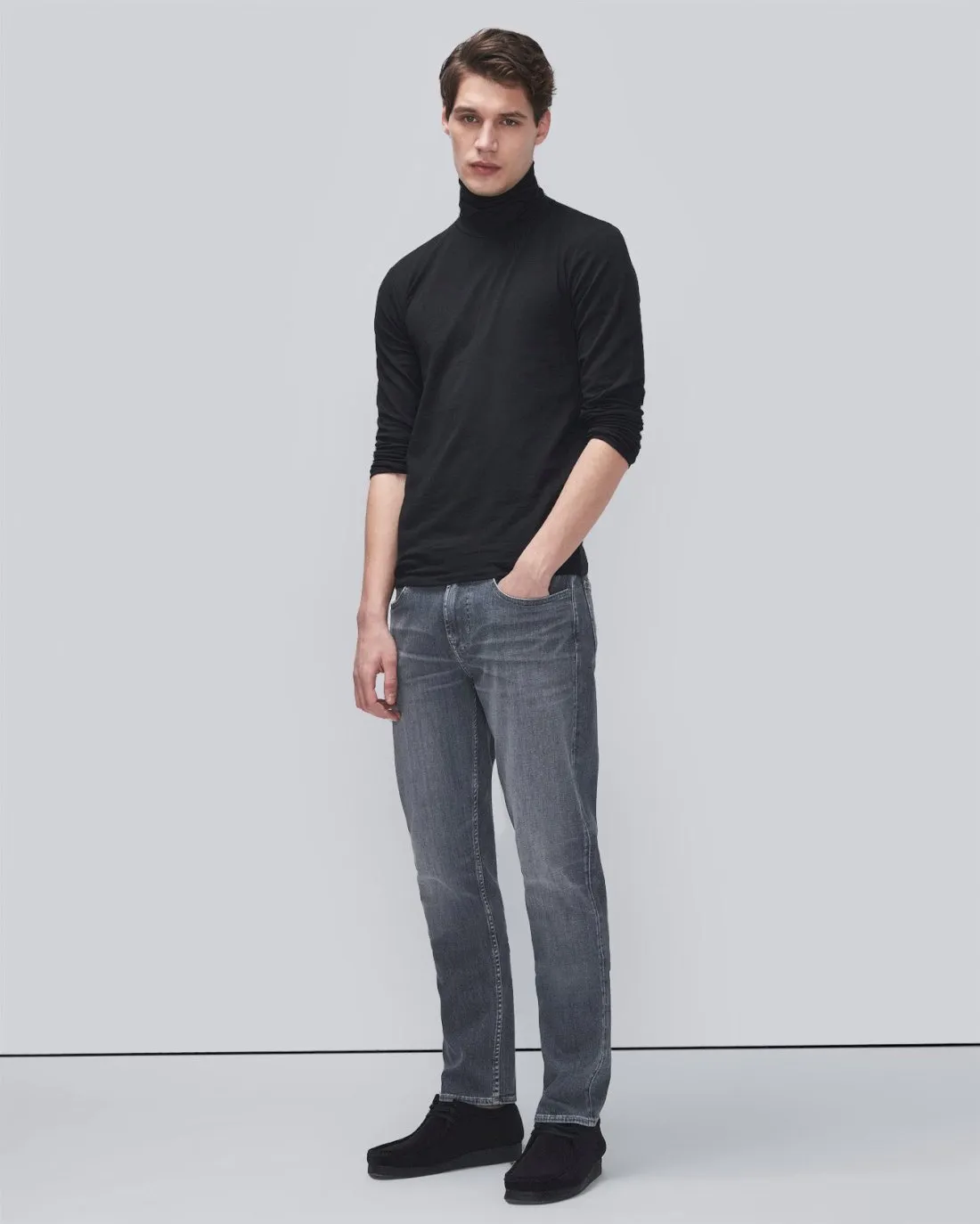 Earthkind Stretch Tek Slimmy Tapered in Pristine sold by 7 For All Mankind product image thumbnail 2