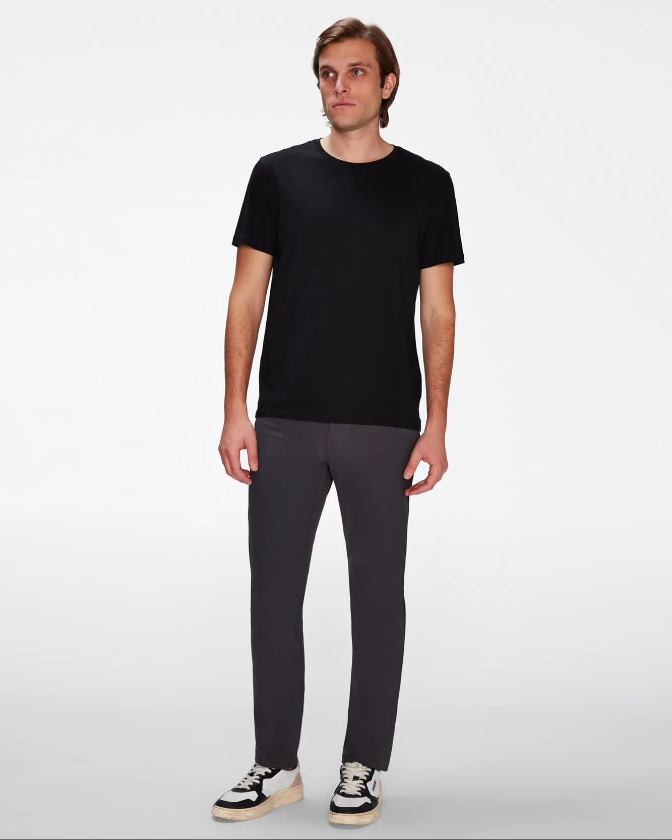 Tech Series Slimmy Tapered in Gunmetal sold by 7 For All Mankind