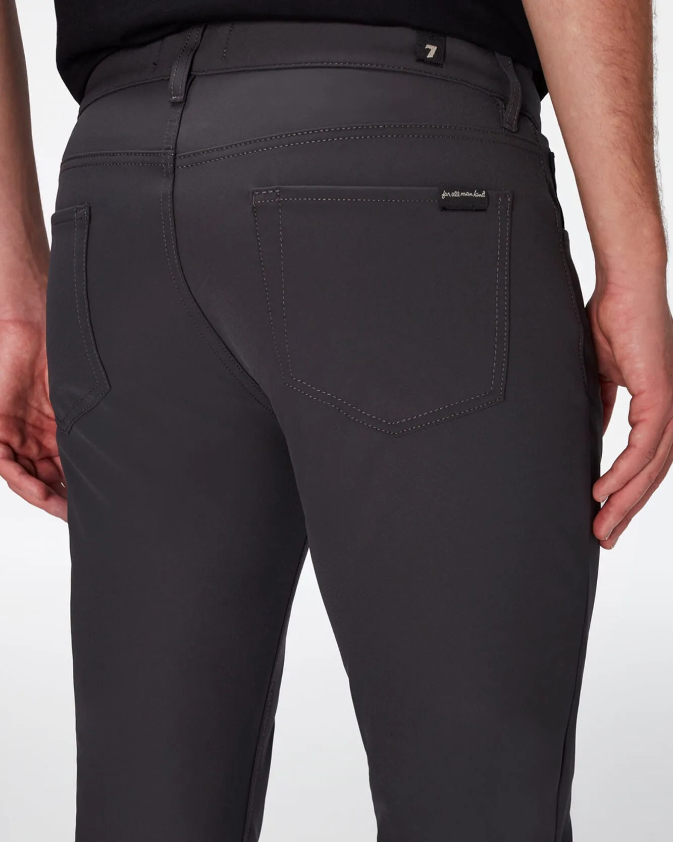 Tech Series Slimmy Tapered in Gunmetal sold by 7 For All Mankind product image thumbnail 3