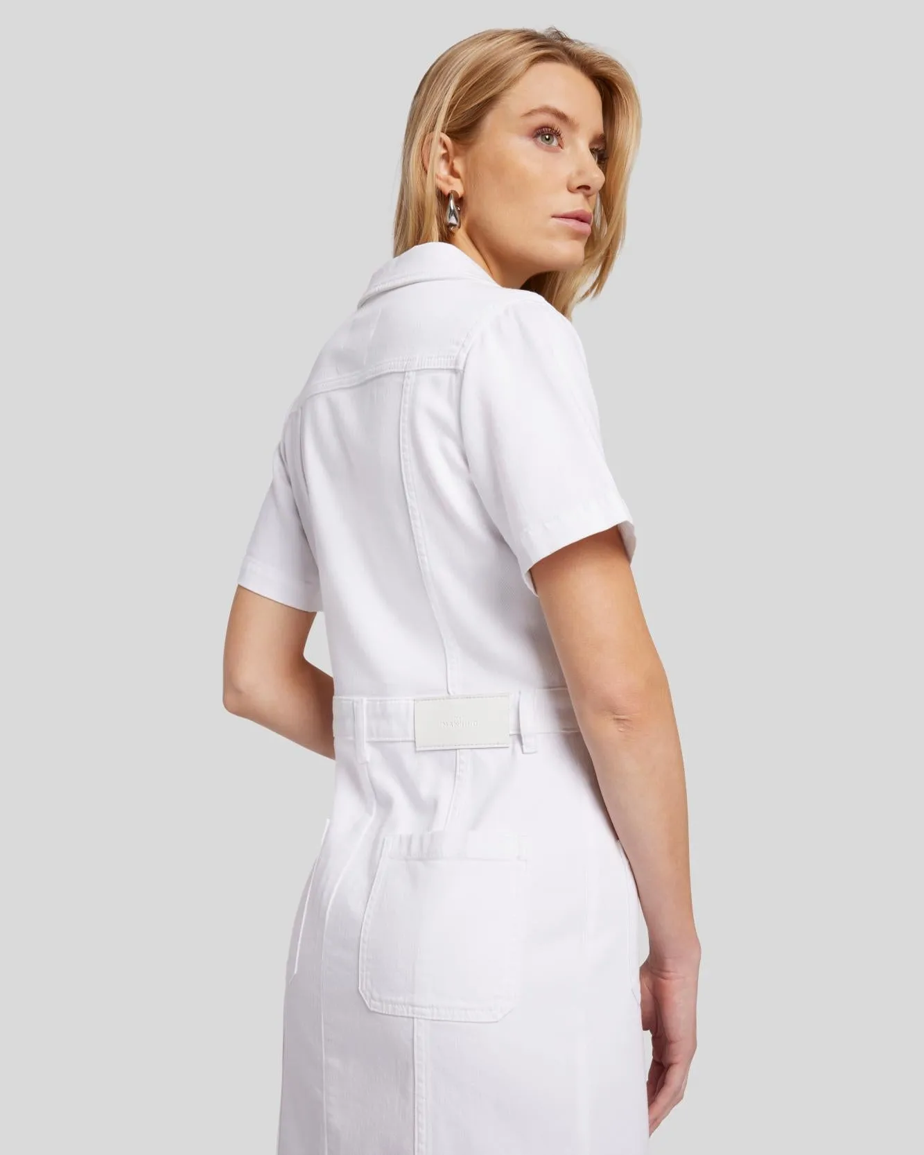 Luxe Vintage Patch Pocket Dress in Love Again sold by 7 For All Mankind product image thumbnail 5