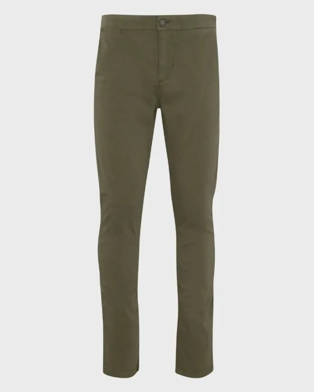 Luxe Performance Slimmy Tapered Chino in Sateen Olive sold by 7 For All Mankind