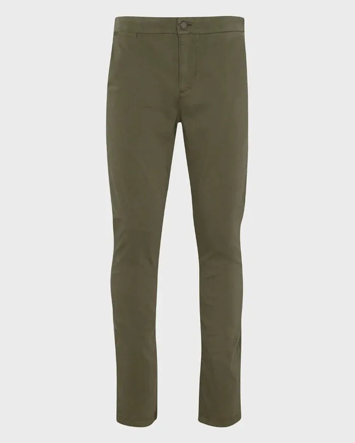 Luxe Performance Slimmy Tapered Chino in Sateen Olive sold by 7 For All Mankind