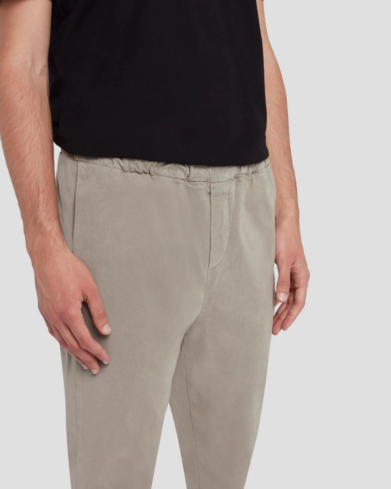 Warm Twill Jogger in Light Grey sold by 7 For All Mankind product image thumbnail 3