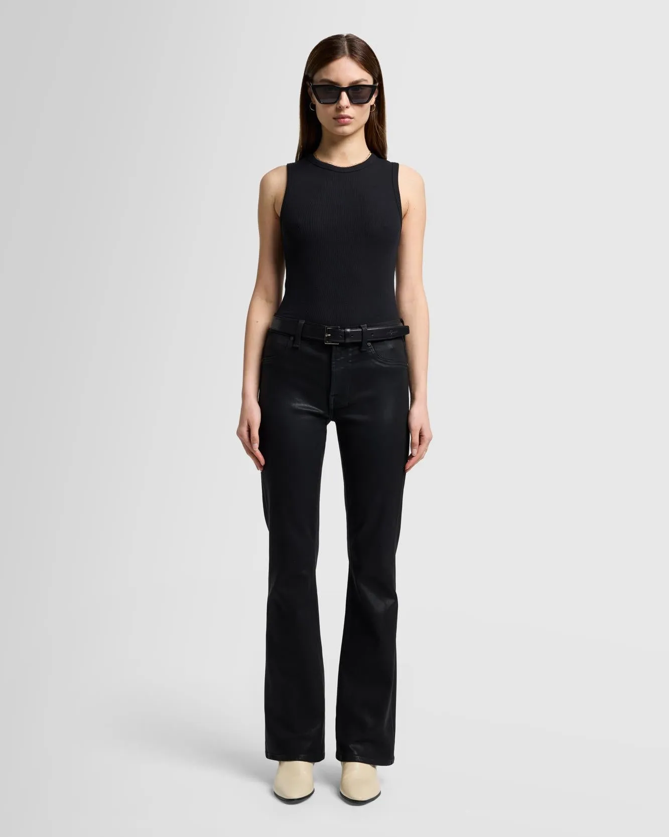 Tailorless Coated Bootcut in Black sold by 7 For All Mankind