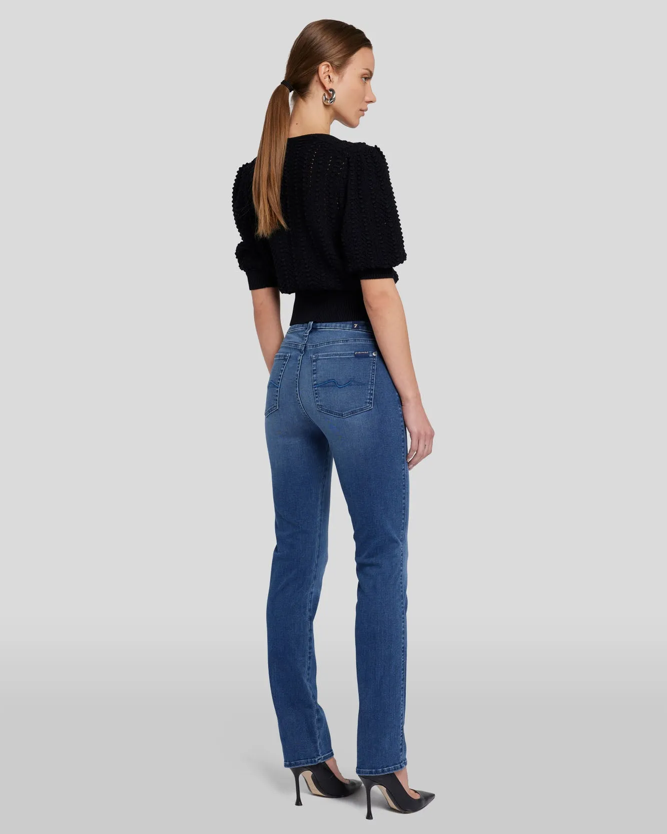 B(air) Kimmie Straight in Virtual sold by 7 For All Mankind product image thumbnail 4