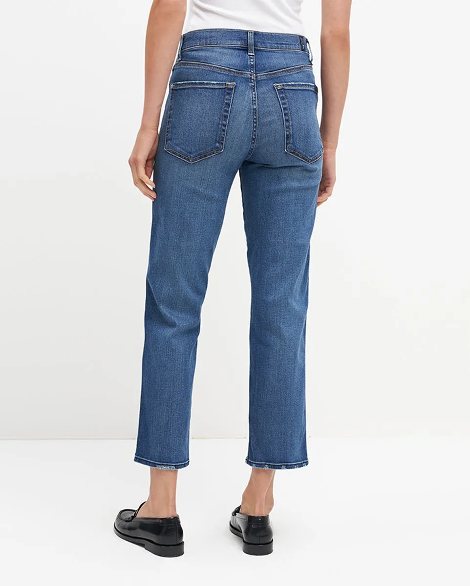 High Waist Cropped Straight in Distressed Authentic Light sold by 7 For All Mankind product image thumbnail 4