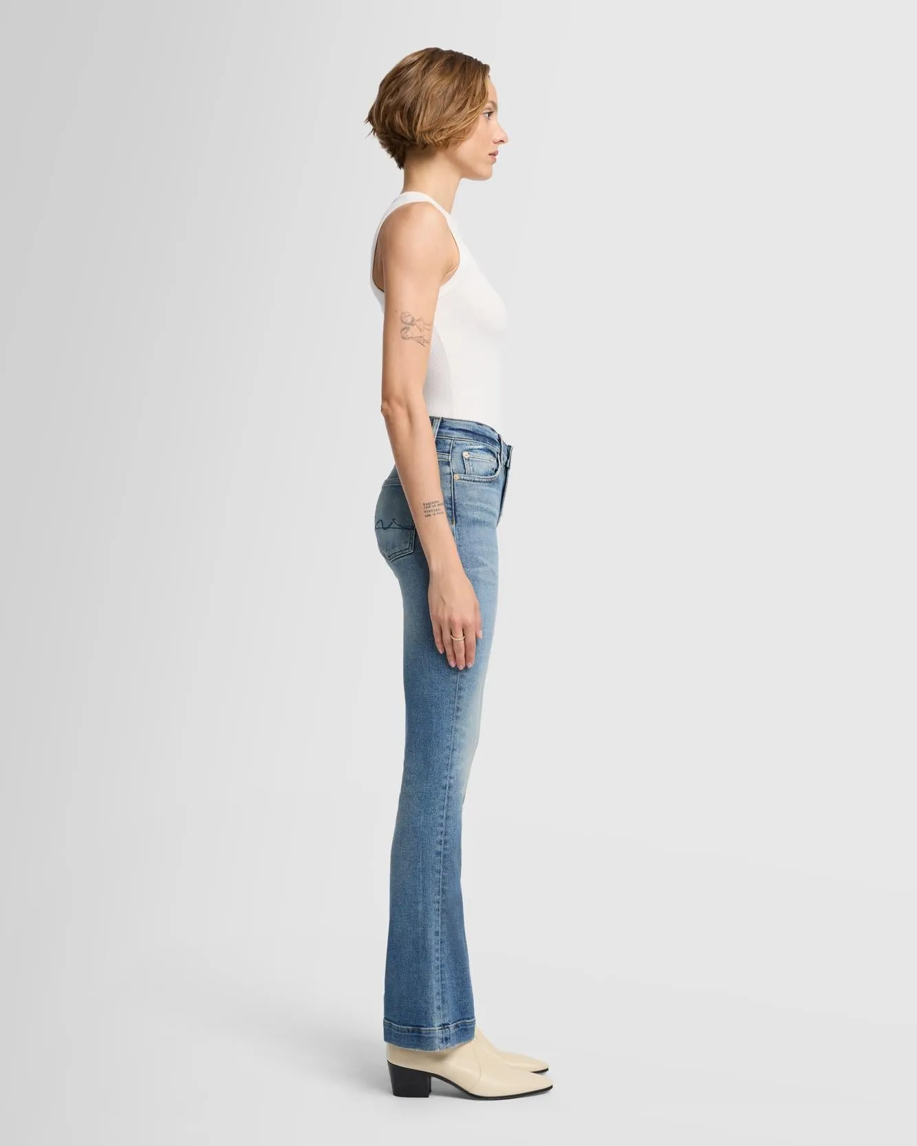 Tailorless Luxe Vintage Bootcut in Panorama sold by 7 For All Mankind product image thumbnail 4