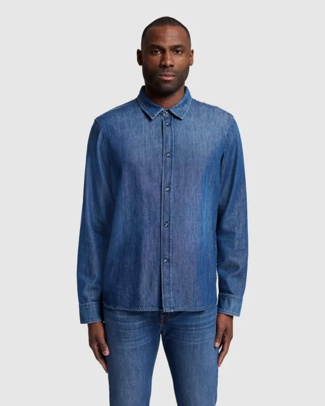 Denim Button Up Shirt in Sarma sold by 7 For All Mankind